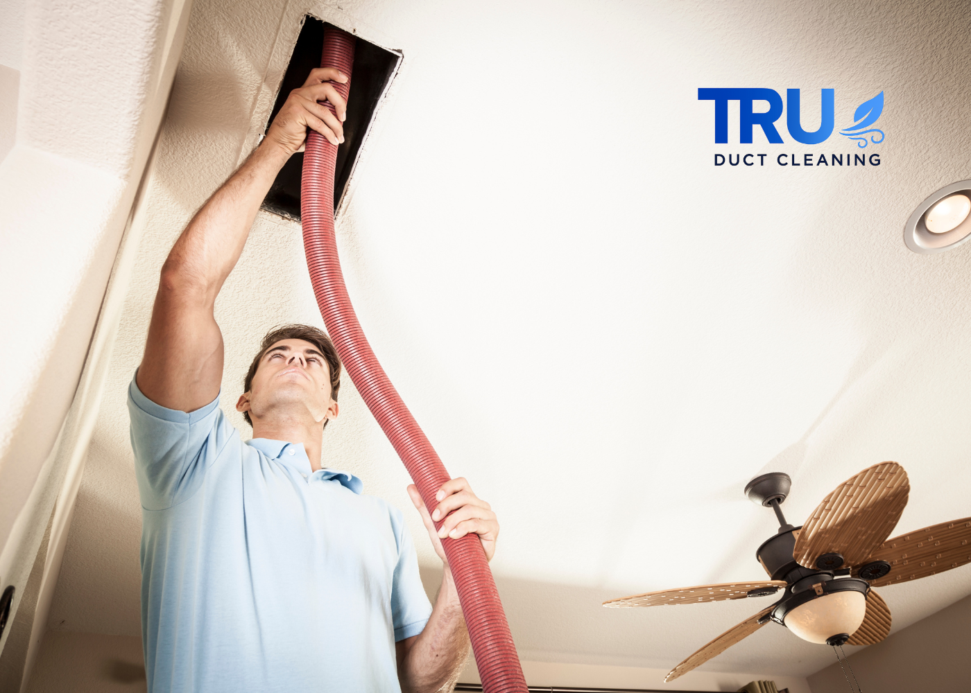 Close-up of sealed and insulated ductwork